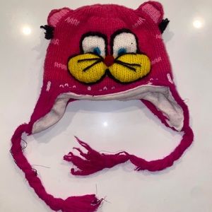 Pink Kitty Beanie